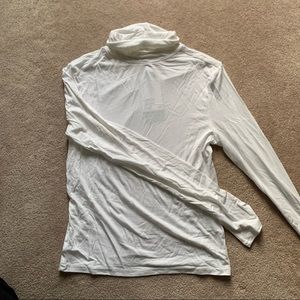 h&m white turtleneck long sleeve top size small